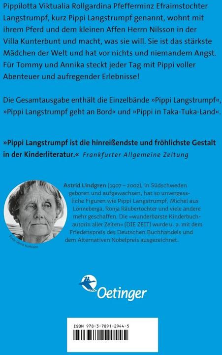 Actual product image Pippi Langstrumpf (German, Astrid Lindgren, 1987)