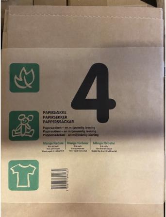 Produktbild Antalis Abfallsäcke Papier 70x95x25cm 1-lagig nassfest braun 4pcs/pk (4 x, 0.25 l)