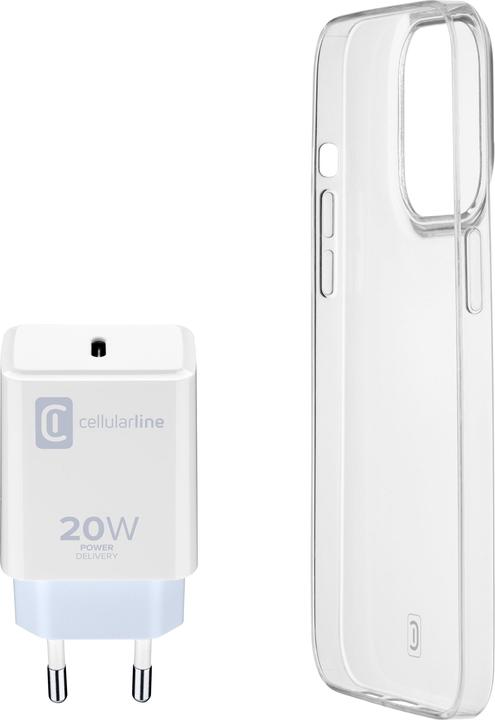 Produktbild Cellularline Charger Kit mit Case (Apple iPhone 14)