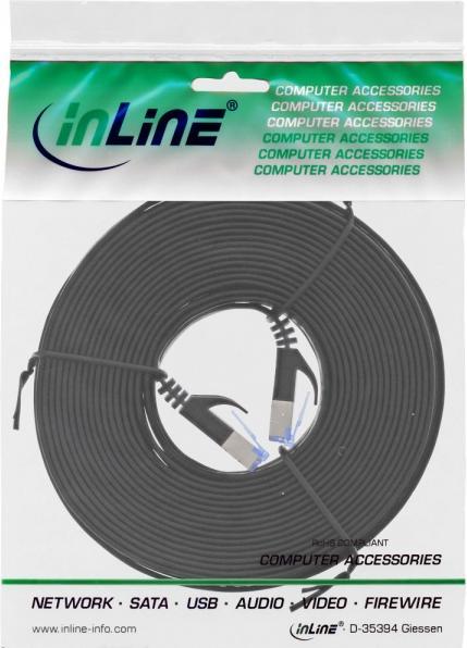 Produktbild InLine Patch-Kabel RJ-45 (M) bis RJ-45 (M) (U/FTP, CAT6a, 10 m)