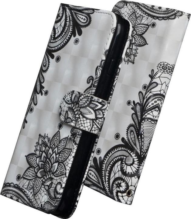 Immagine prodotto Cover-Discount iPhone 12 mini - custodia effetto glitter fiori nero (Apple iPhone 12 mini)