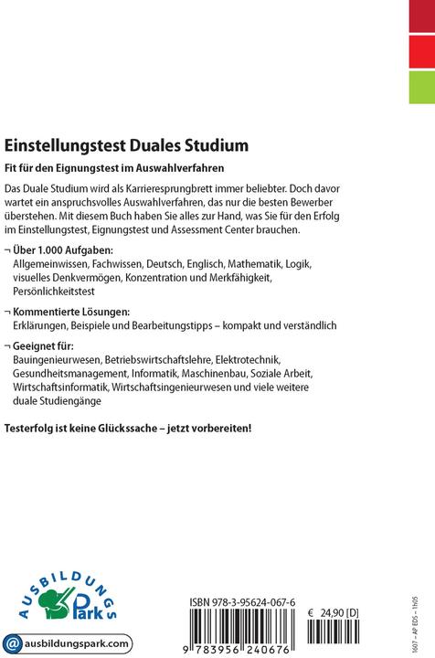 Produktbild Einstellungstest Duales Studium (Deutsch, Marcus Mery, Kurt Guth, 2022)