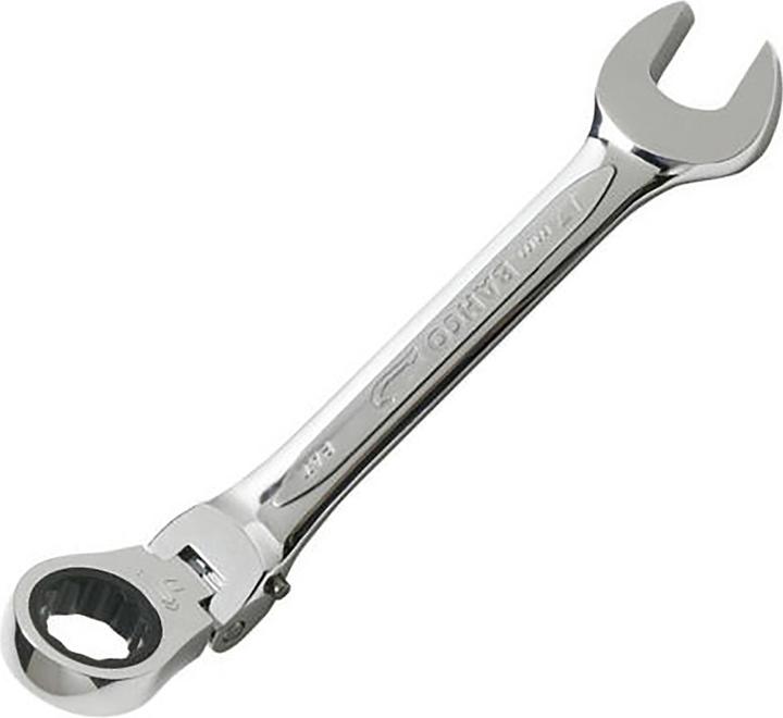 Produktbild Bahco 13-mm-Knarren-Ring-Maulschlüssel mit Gelenkkopf, verchromt, 154 mm (27 mm)