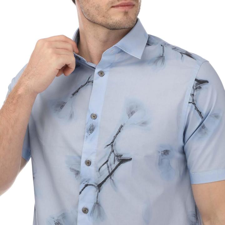 Actual product image Ted Baker Mens Lousho Large Floral Shirt (L)