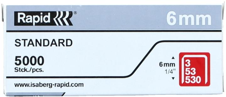 Produktbild Rapid Tackerklammern Nr. 53 6mm verzinkt VE=5000 Stück (5000 x)