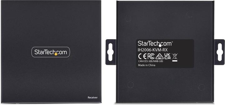 Produktbild StarTech .com IH2006-KVM-RX, Receiver, Kabelgebunden, 3840 x 2160 Pixel, 60 Hz, Schwarz, Metall