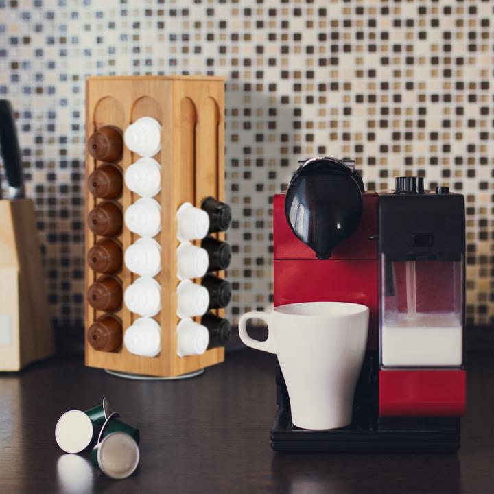 Image du produit Relaxdays Distributeur capsule Dolce Gusto, bambou