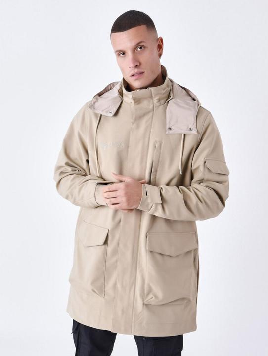 Produktbild Project X Paris Lange Steppjacke mit Taschen (L)
