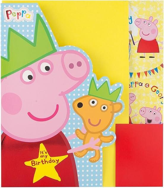 Image du produit Peppa Pig Set de feuilles d'emballage cadeau (Papier cadeau, 1 x)