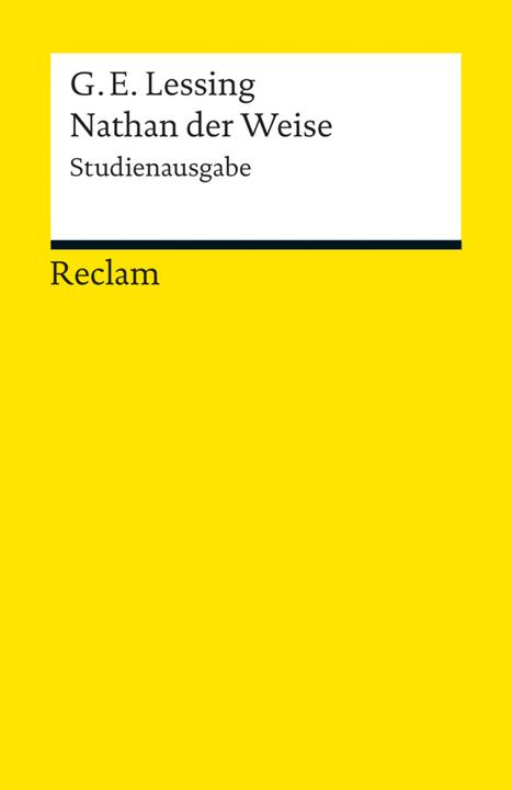 Image du produit Nathan der Weise. Studienausgabe (Allemand, Gotthold Ephraim Lessing, 2013)