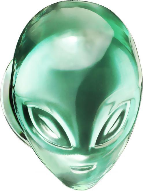 Immagine prodotto Star Piercing Tappo svasato in vetro Pyrex Alien (Vetro, senza ottone)