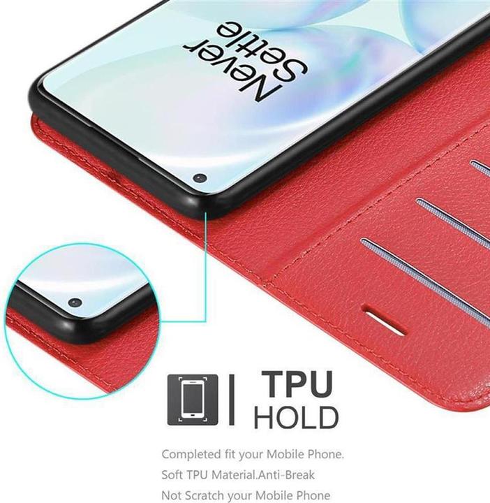 Actual product image Cadorabo Book with stand function cover (OnePlus 8 Pro)