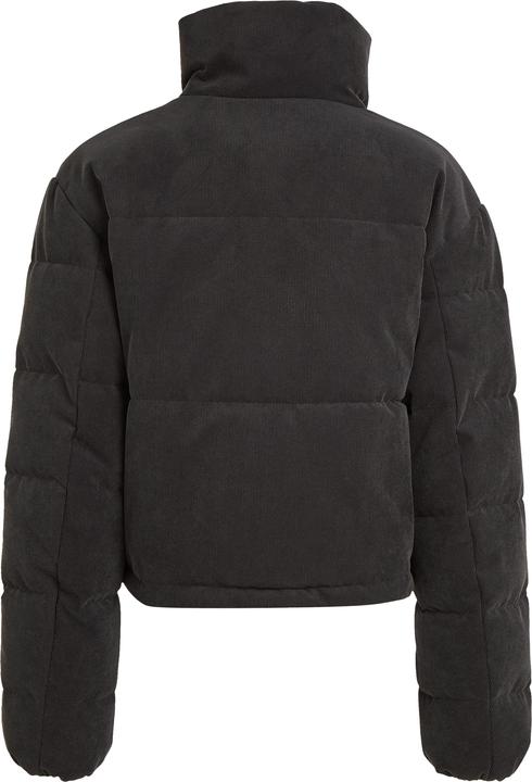 Image du produit Calvin Klein Corduroy Cropped Puffer Dames Jas - Zwart - Maat L (L)