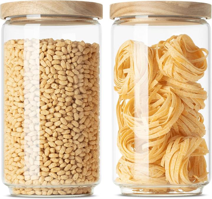 Econovo Storage jar set with lid XL (2 l)