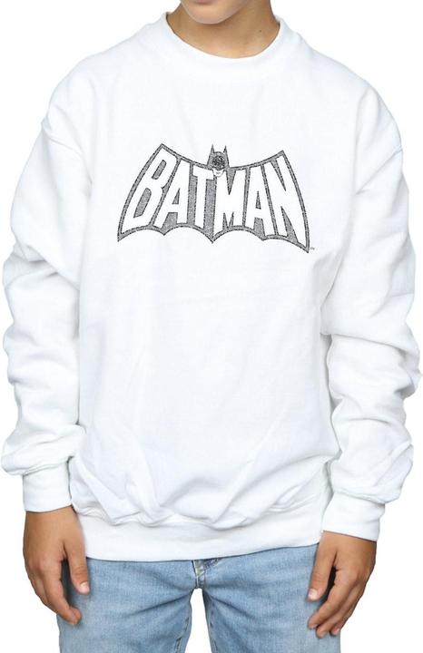 Image du produit - Sweat BATMAN RETRO CRACKLE LOGO - Garçon (140, 146)
