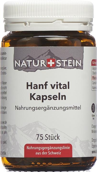 Produktbild Naturstein Hanf Vital (75 Stück, Kapseln, 163 g)