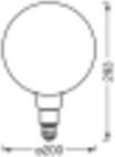Produktbild Ledvance Smart+ Wifi Filament Globe (E27, 6 W, 500 lm, 2 x, G)