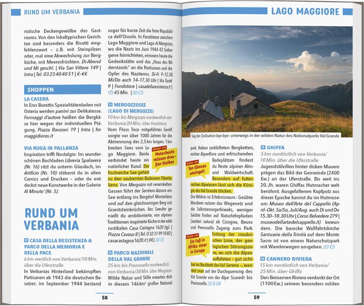 Actual product image Reiseführer Oberitalienische Seen, Lago Maggiore, Luganer See, Comer See (German, Jörg Steiner, Stefanie Claus, 2024)