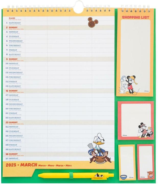 Valori nutrizionali e ingredienti Calendario settimanale Disney Classic 30 x 34 cm (30 x 34 cm)