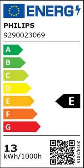 Energy Label Philips LED Bulbs (E27, 13 W, 1521 lm, 6 x, E)
