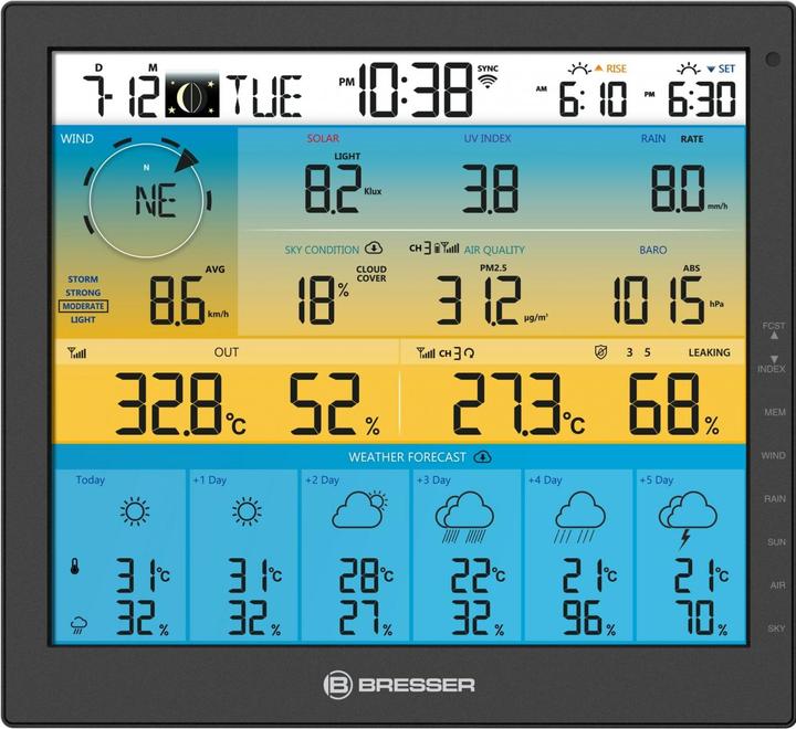 Immagine prodotto Bresser Centro meteo 7-in-1 solare 6 giorni 4cast Pro SF