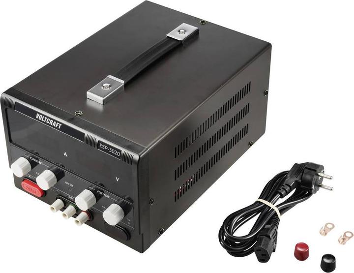 Immagine prodotto Voltcraft Alimentatore da laboratorio, regolabile 0 - 30 V/DC 0 - 20A 600W connessione plug-in 4mm design