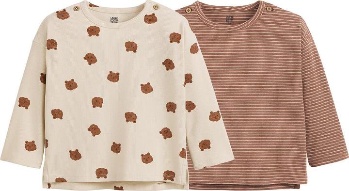 Produktbild La Redoute Collections 2er-Pack gerippte Langarm-Shirts (74)