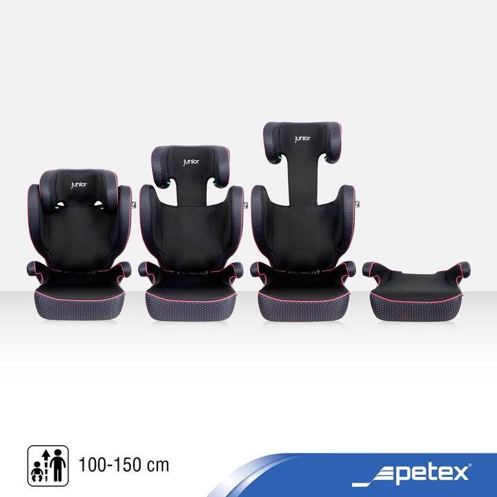 Productafbeelding Petex Basic Plus 1602 roze HDPE volgens ECE R129 Kinderzitje roze (Kinderzitje, ECE R129/i-Size standaard)