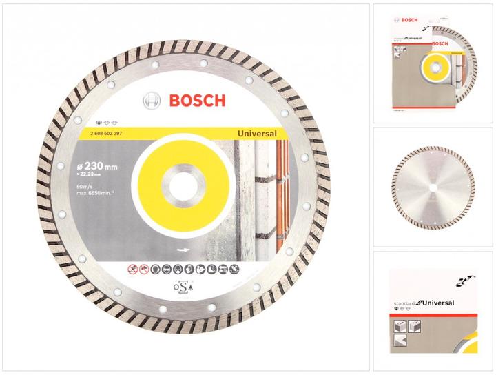 Produktbild Bosch Professional Zubehör Diamanttrennscheibe Standard for Universal Turbo, 230x22,23x2,5x10 mm, 1er-Pack
