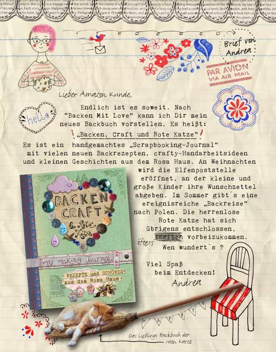 Produktbild Backen, Craft und rote Katze (Deutsch, Andrea Stolzenberger, 2015)
