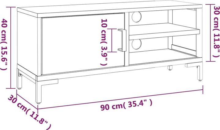 Produktbild VidaXL Serdal (90 x 30 x 40 cm)