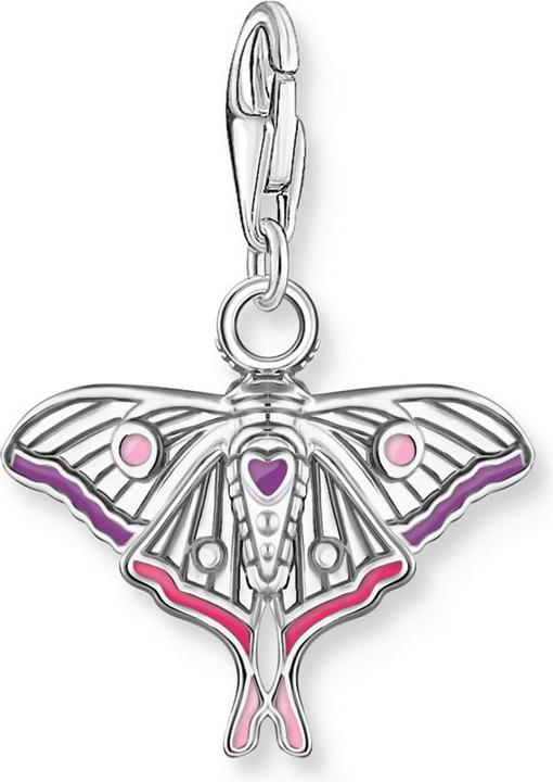 Produktbild Thomas Sabo Charm-Anhänger bunter Nachtfalter Silber (Emaille, Silber 925)