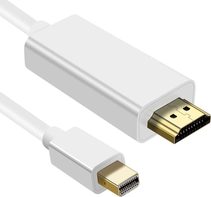 Produktbild Avizar Mini DisplayPort/Thunderbolt männlich / HDMI männlich Videokabel, 1.8m – Weiss (0.18 m, HDMI)