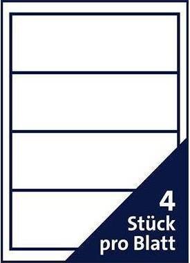Produktbild Soennecken Ordneretikett 66309 breit/kurz sk weiss 400 St./Pack.