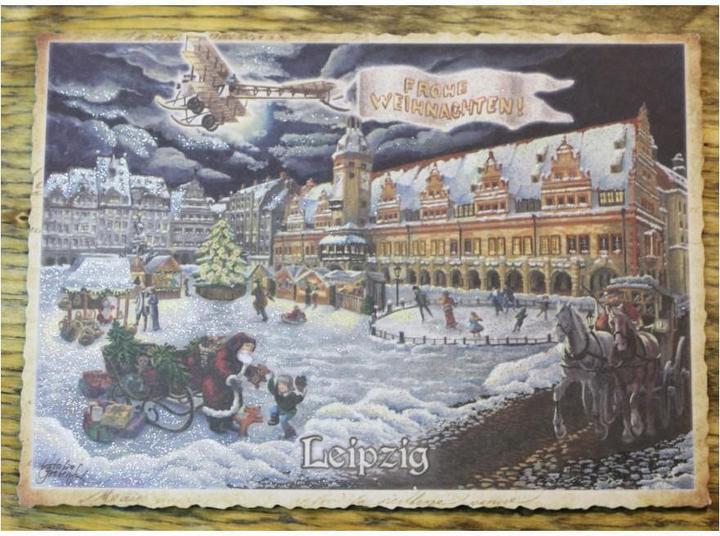 Produktbild Pappnoptikum 5035 - Postkarte Weihnachtsmarkt (mit Glimmer)