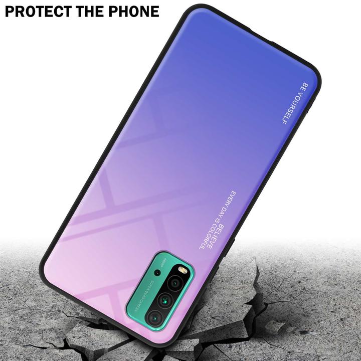 Actual product image Cadorabo TPU 2 colors glass envelope (Xiaomi Redmi 9T, Xiaomi Poco M3)