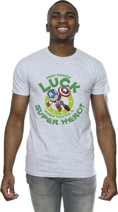 Immagine prodotto St Patrick's Day Captain America Luck Maglietta Uomo (3XL)
