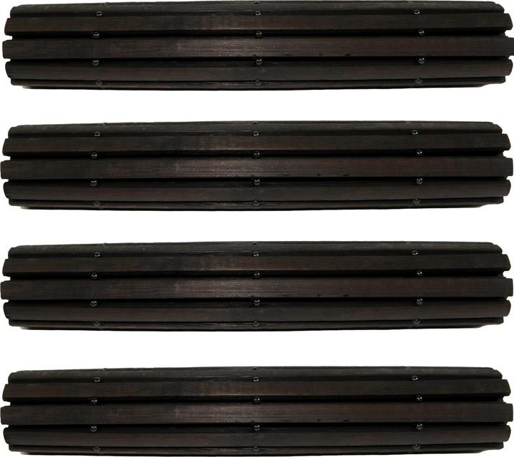 Actual product image Swiss Natura Set of 4 bamboo placemat, black, 30 x 45 cm