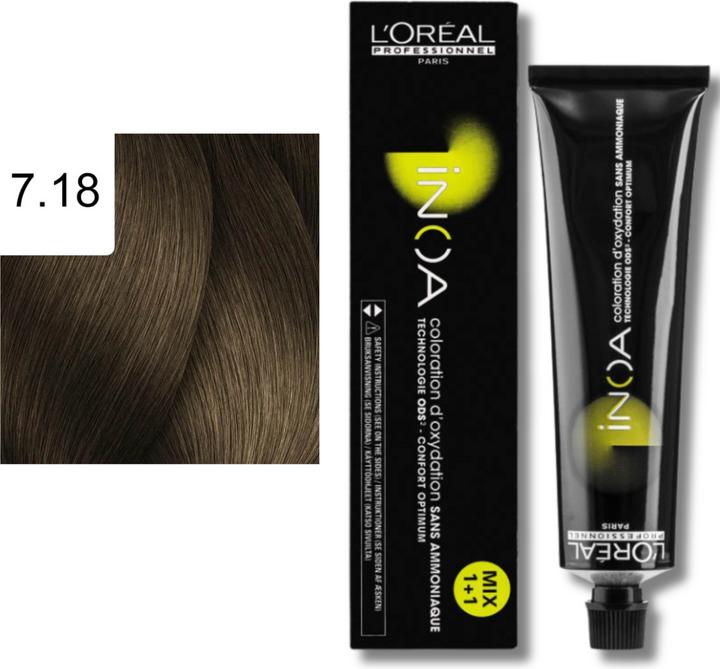 Immagine prodotto L'Oréal Professionnel Inoa (7,18 Moka di frassino biondo medio)