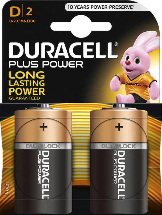 Duracell Plus (2 pcs., D, 15000 mAh)