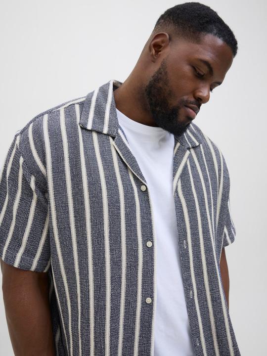 Produktbild Jack & Jones Jorcoba Stripe Resort Shirt Ss Sn Pls (4XL)