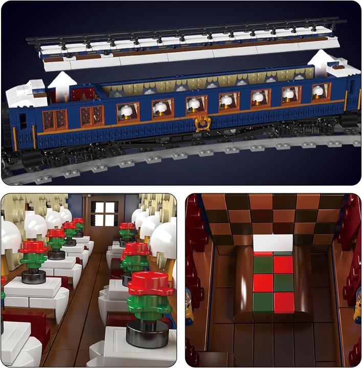 Actual product image Mould King SNCF 231 steam locomotive (Orient-Express)