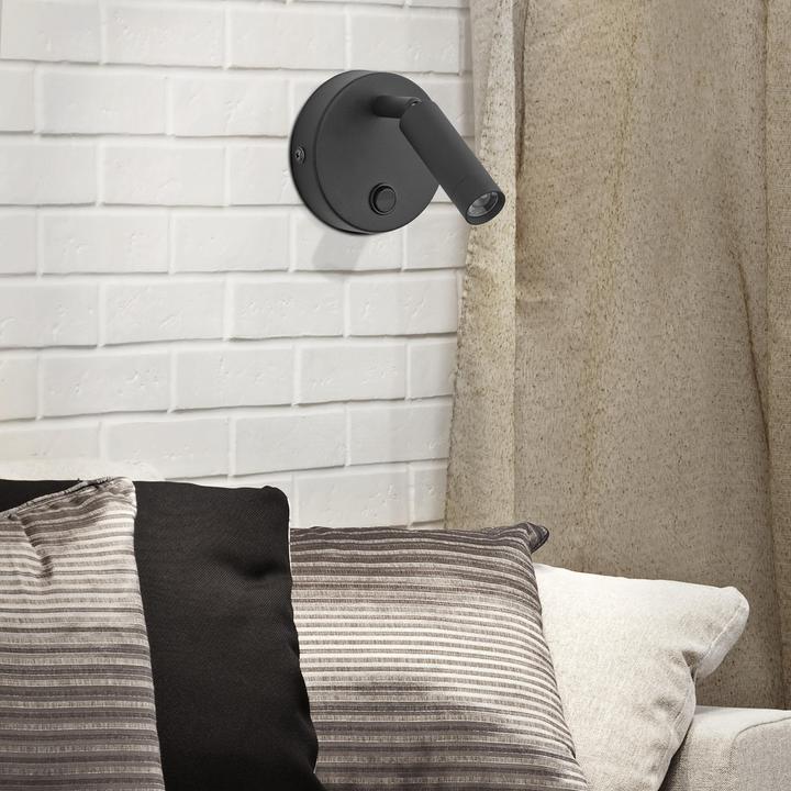 Actual product image TK Lighting WALL LIGHT ENZO G9 BLACK 4237