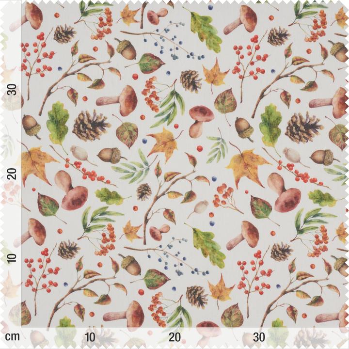 Produktbild VBS Motiv-Stoff Leinenoptik "Herbstzauber", 140 cm breit, Meterware