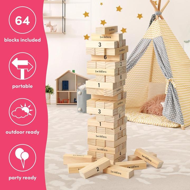 Actual product image The twiddlers Wobble tower extra large 87cm (German)