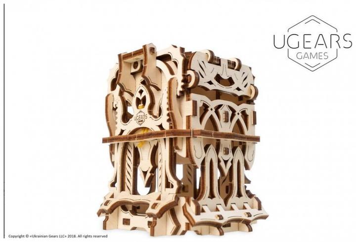 Actual product image Ugears Deck Box mechanical wooden device for tabletop games