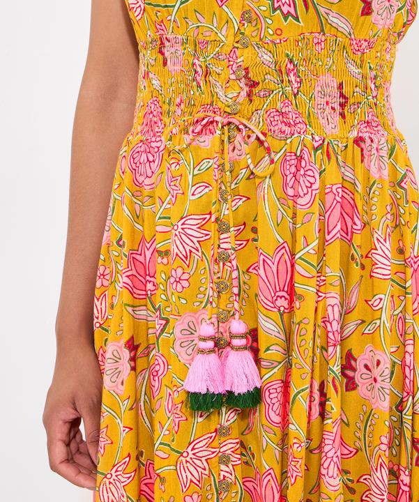 Produktbild Joe Browns Button Front Floral Print Tassel Maxi Dress (10)