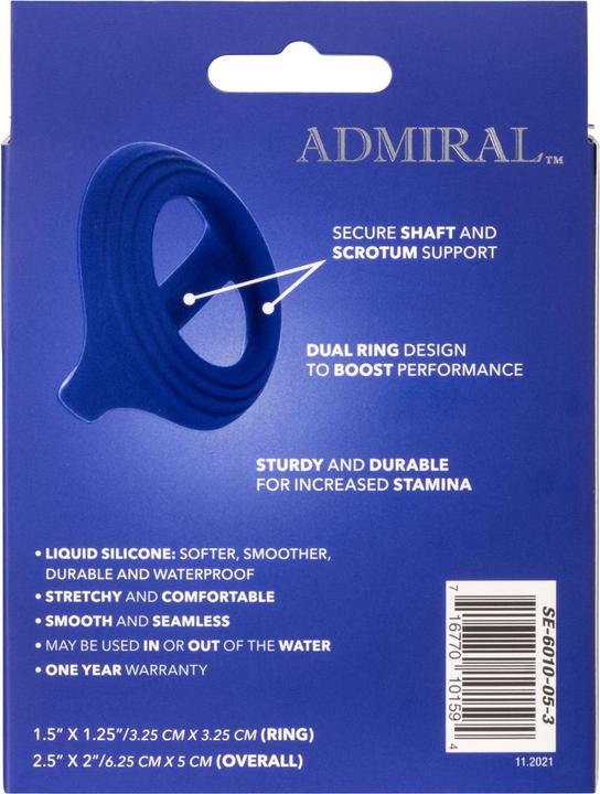 Produktbild CalExotics Admiral™ Cock & Ball Dual Ring (1.50 cm)