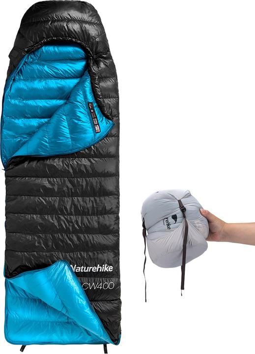 Productafbeelding Naturehike CW400 Square Down Sleeping Bag CW400M/Black/650 Duck Down