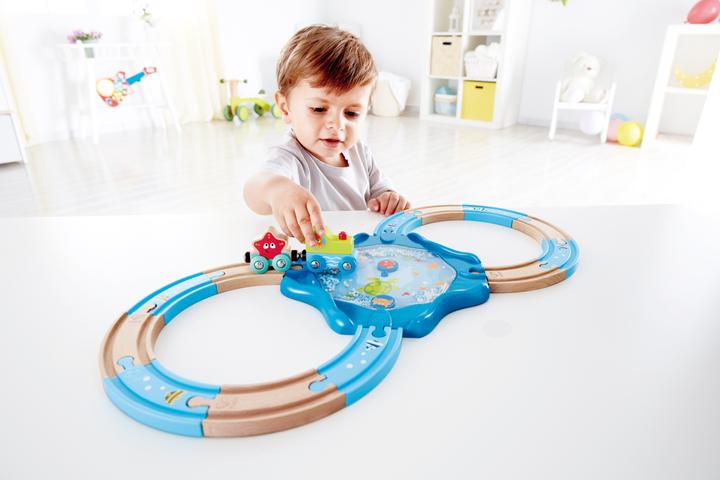 Actual product image Hape Wooden rails underwater world
